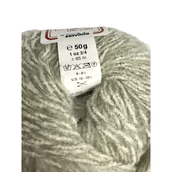 2 Skeins Le Fibre Nobili Siena Merino, Mohair WOOL Yarn 🧶 Green *Made in Italy* - Picture 5 of 6